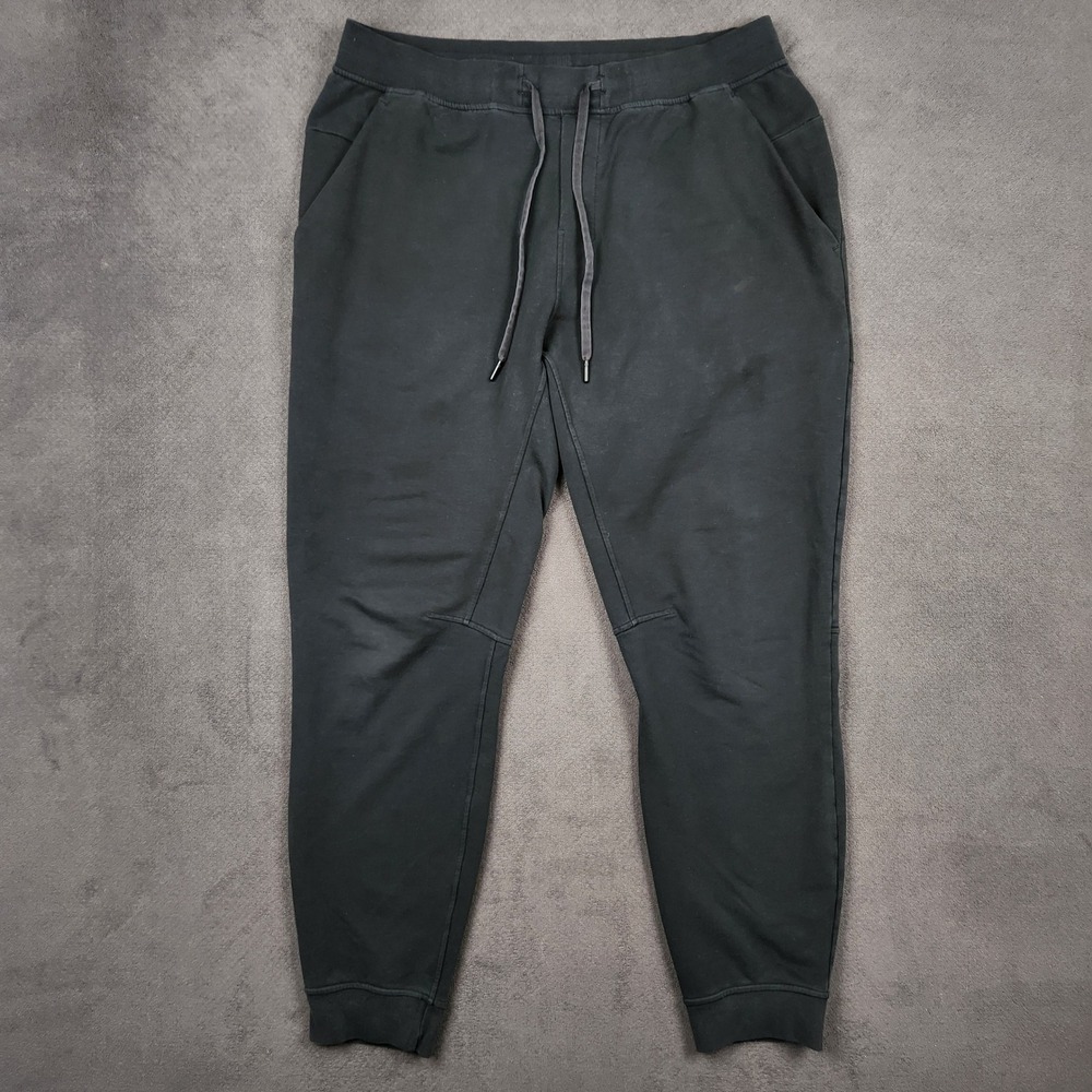 Lululemon City Sweat Jogger Mens XL Faded Black Drawstring Tapered Pants